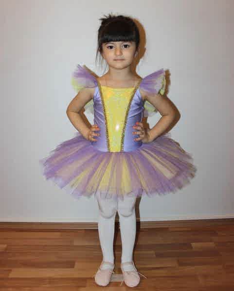 Ayce Kostüm - Lila Sarı Tütü - T10