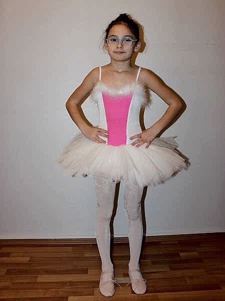 AYCE KOSTÜM - TÜYLÜ PEMBE BEYAZ BUNNY TÜTÜ - T36