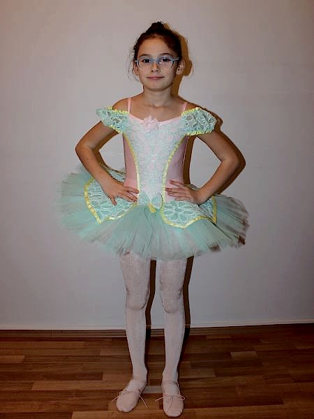 AYCE KOSTÜM - SU YEŞİLİ PEMBE PRENSES TÜTÜ - T38